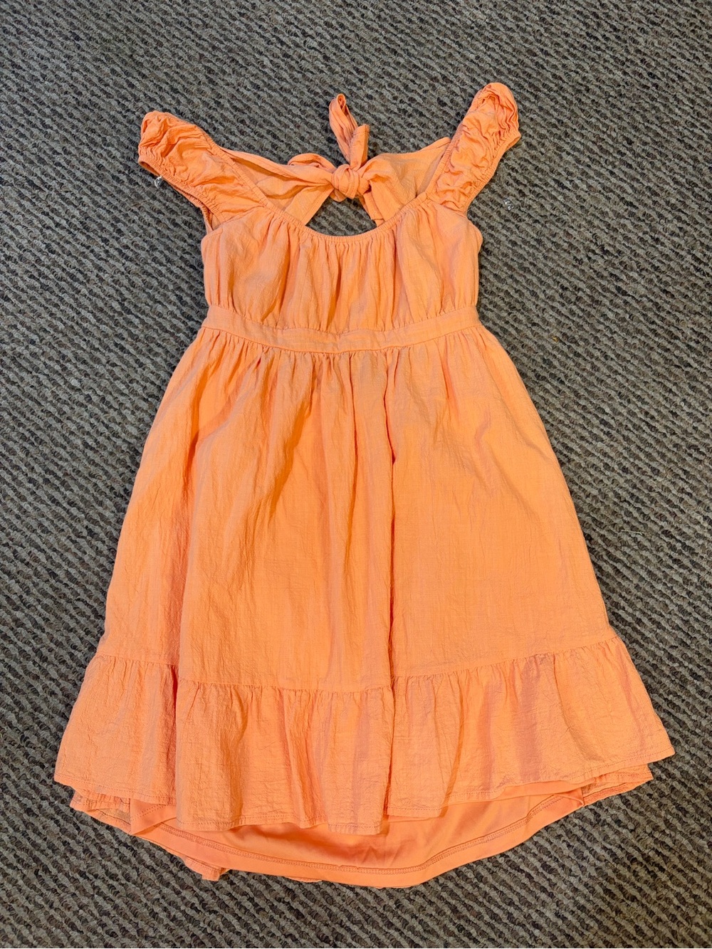 Flowy orange dress